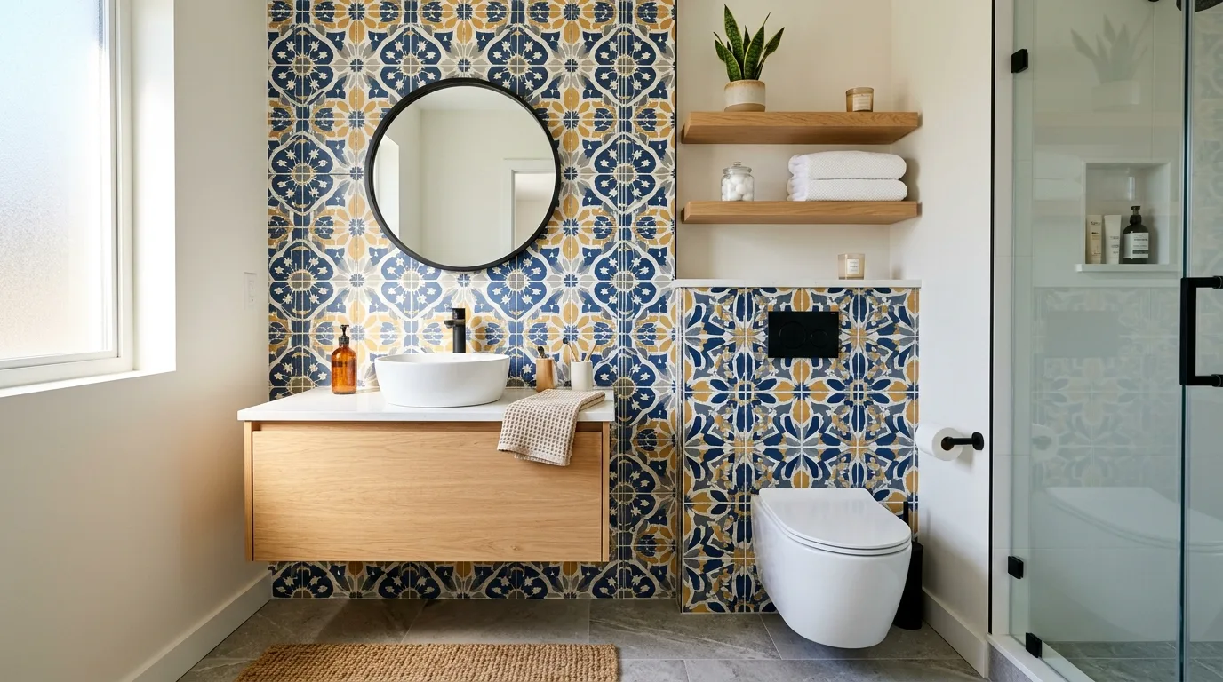 Choose a compact sink with real utility inspiration for a small bathroom.